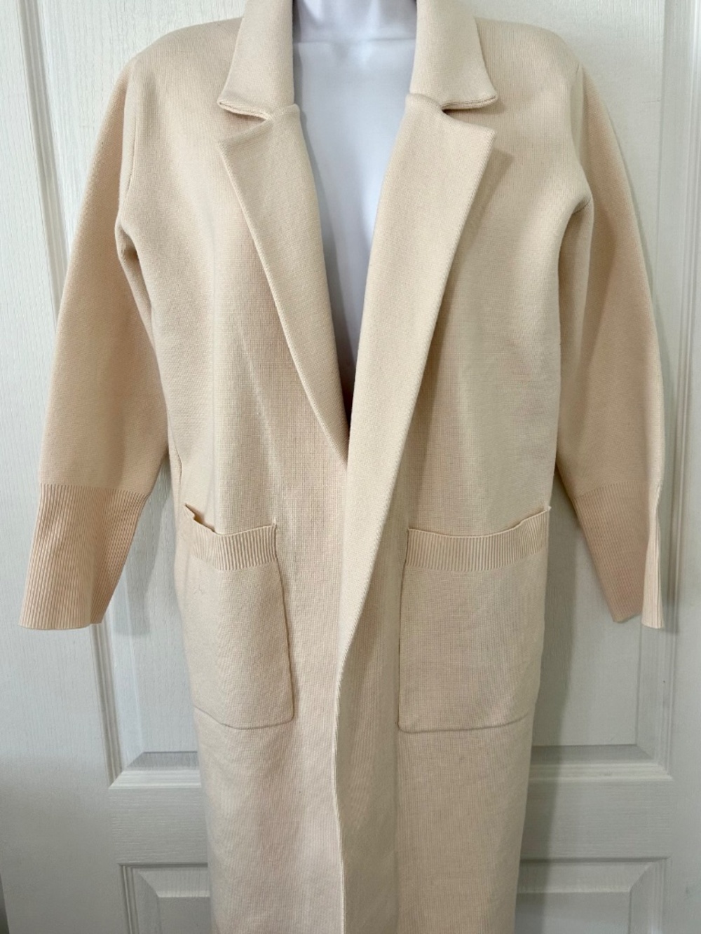 Cardigan Long Open Front Quiet Luxury Casual Chic